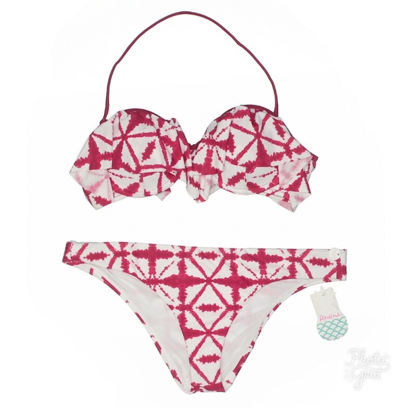 Raisins Mai Tai Red White Tie-Dye Bikini - Picture 4 of 4